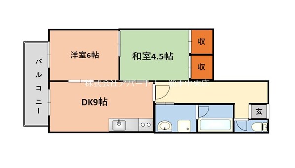 メゾンビスタの物件間取画像